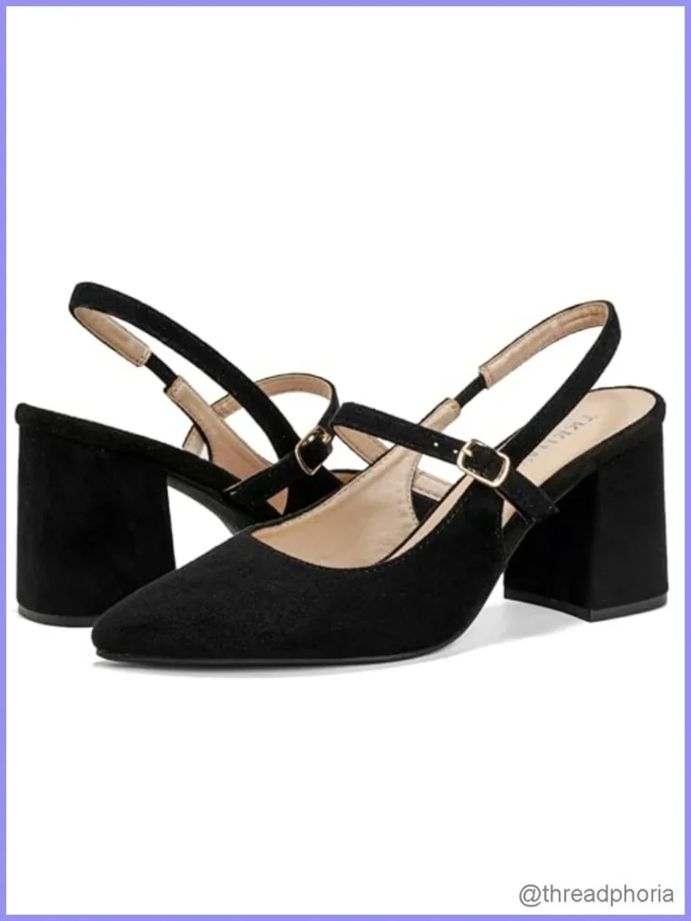 Pointed Toe Chunky Heel Pumps with Ankle Strap for Wedding Party